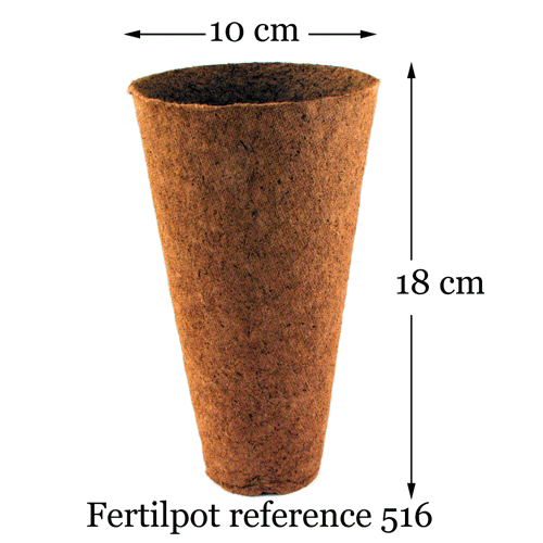 Fertilpot 10 x 18cm Round, Individual Pot